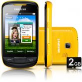 Samsung CORBY II GT-S3850 Amarelo c/ Câmera 2MP Wi-Fi e 2GB