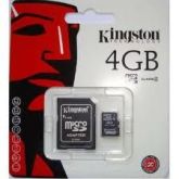 Micro SD 4GB Kingston - Com Adaptador