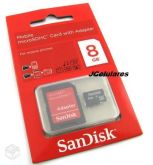 Memoria de 8Gb Sandisk - com adaptador